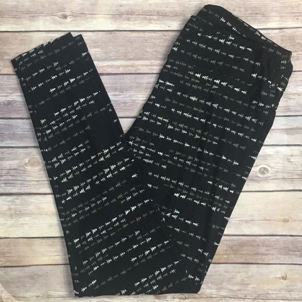 NWT LulaRoe TC Leggings Arrow Black Unicorn Rare HTF Women Tall Curvy NEW LLR